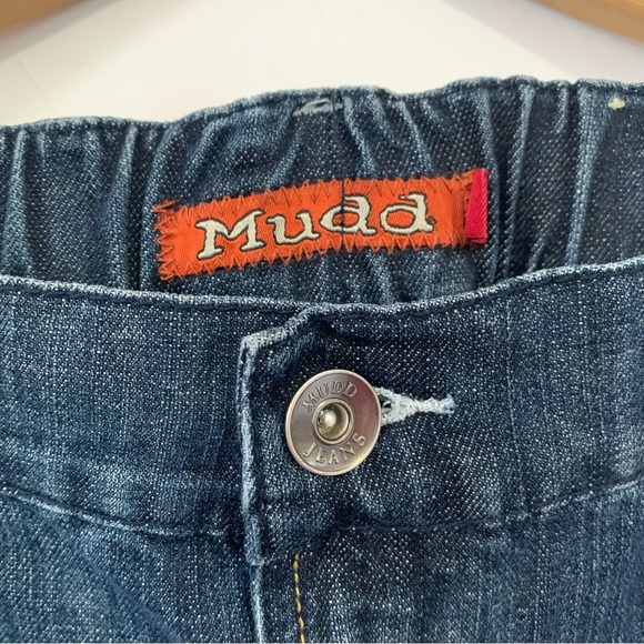 Y2K Dark Wash Denim Skirt With Ruffle Hem Mudd Size 10 - Picture 3 of 4